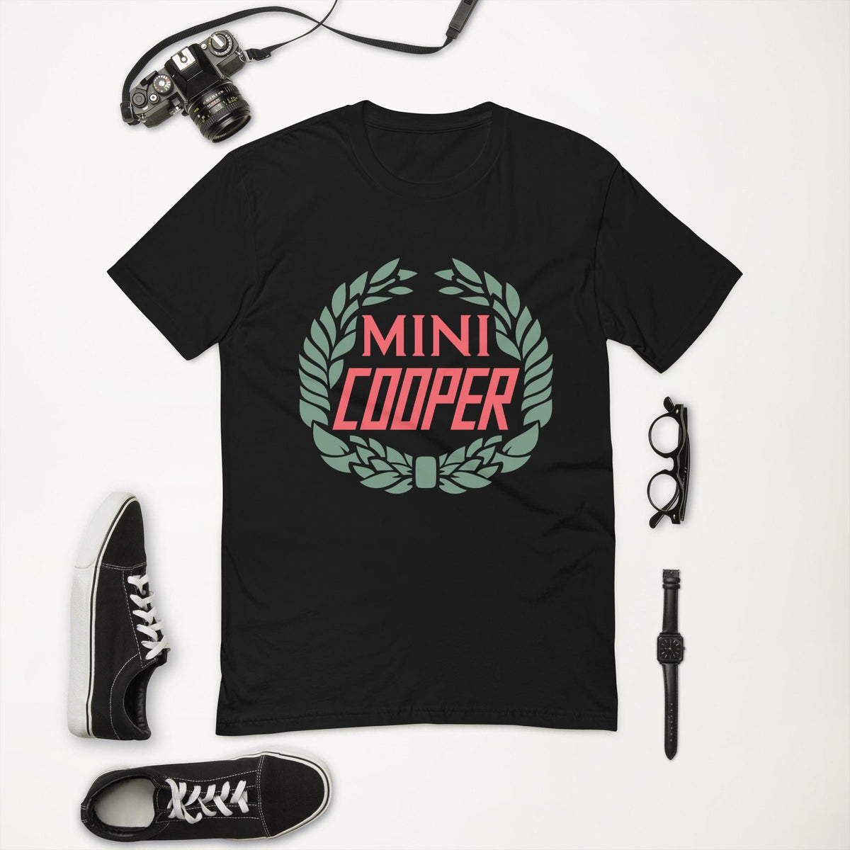 Old Mini Cooper Logo Short Sleeve T-shirt