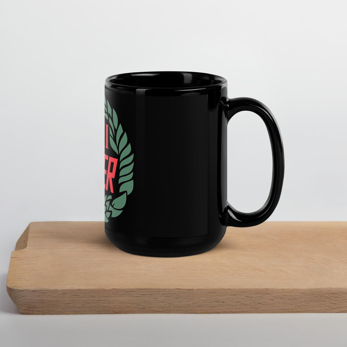 Old Mini Cooper Logo Ceramic Black Glossy Mug