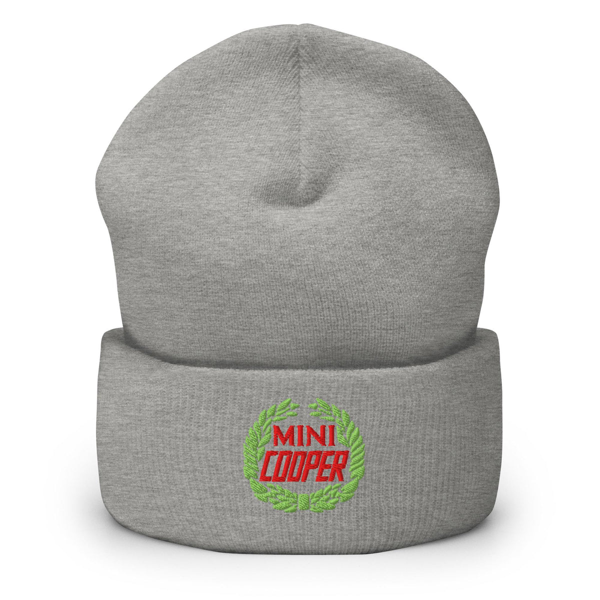 Old Mini Cooper Emblem Cuffed Beanie