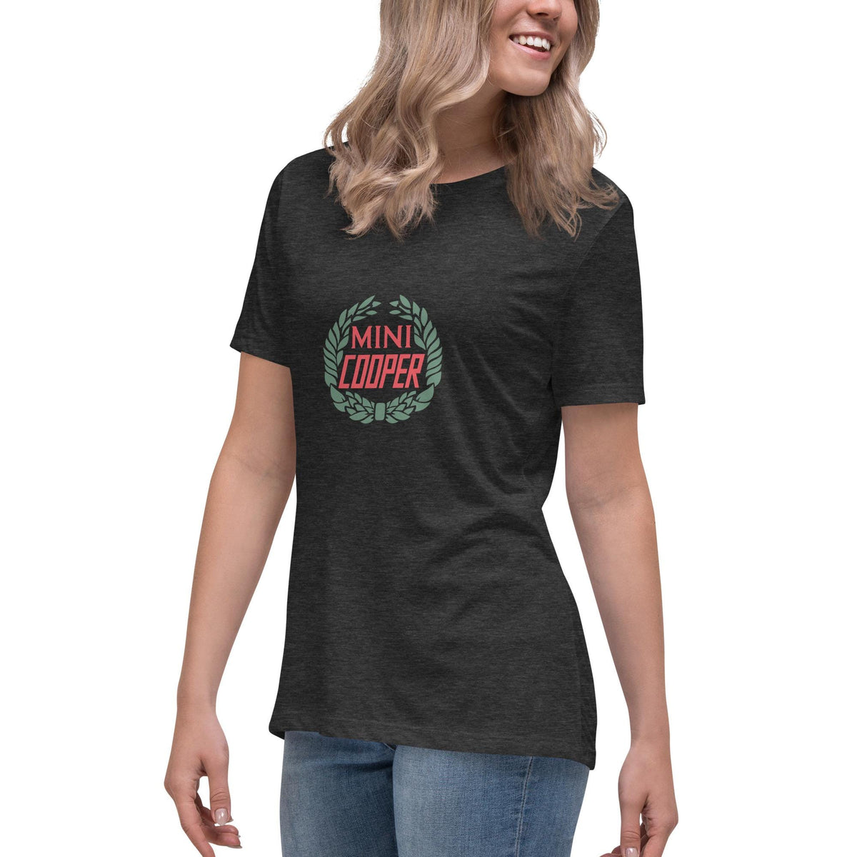 Old Mini Cooper Logo Emblem Women's Relaxed T-Shirt