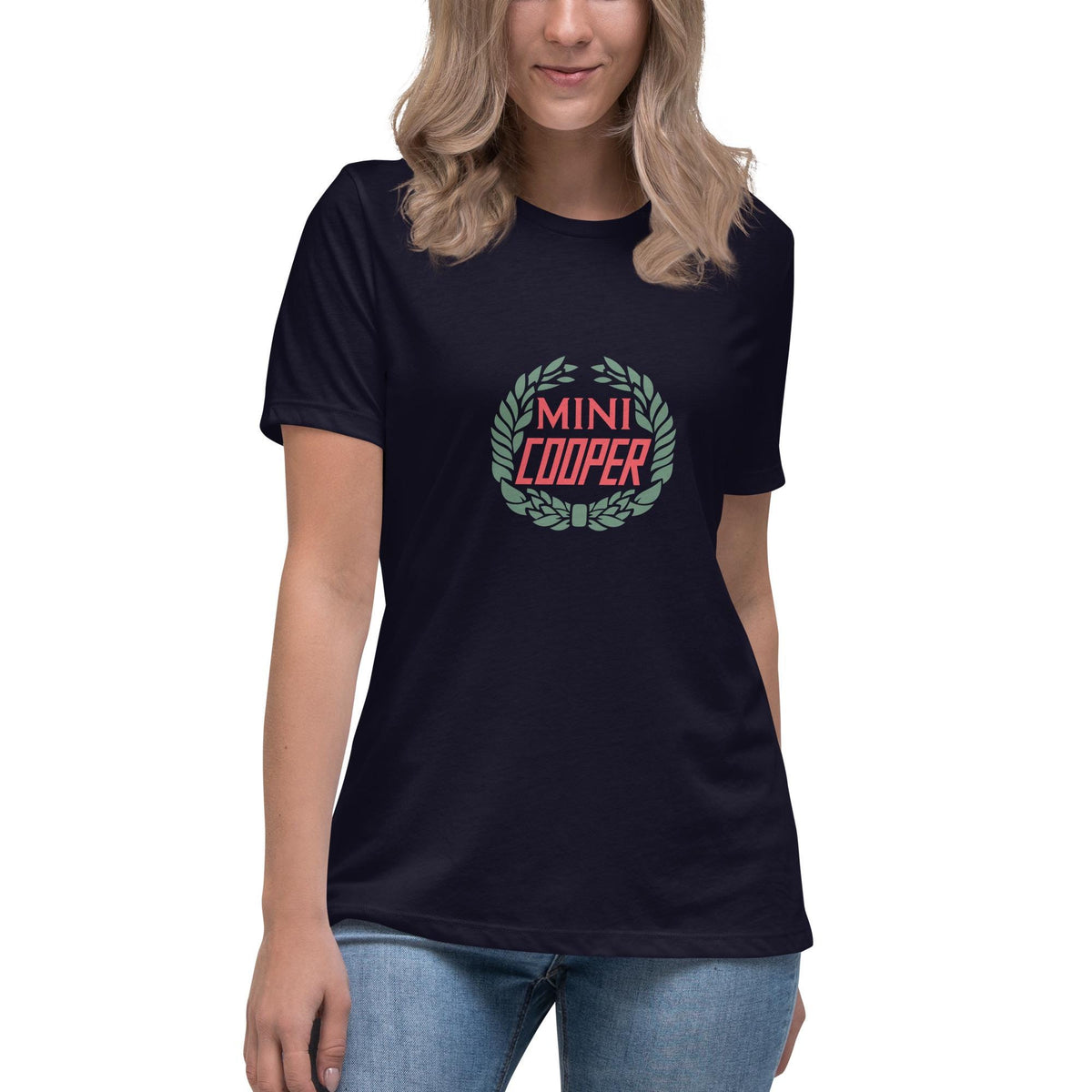 Old Mini Cooper Logo Emblem Women's Relaxed T-Shirt