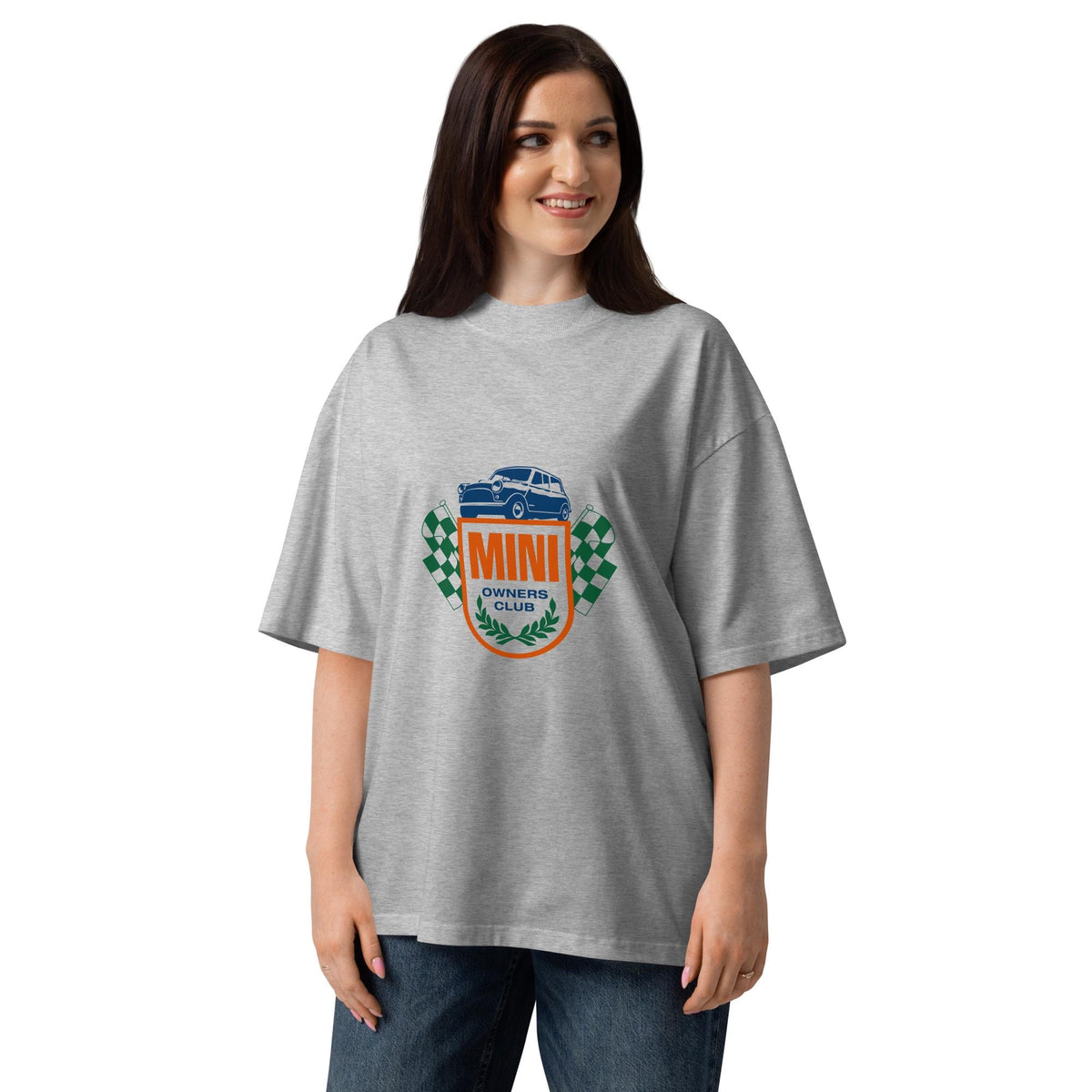 Mini Owners Club Emblem Unisex organic oversized high neck t-shirt