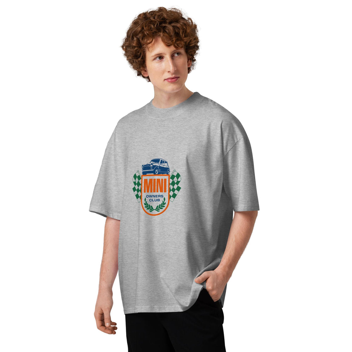 Mini Owners Club Emblem Unisex organic oversized high neck t-shirt