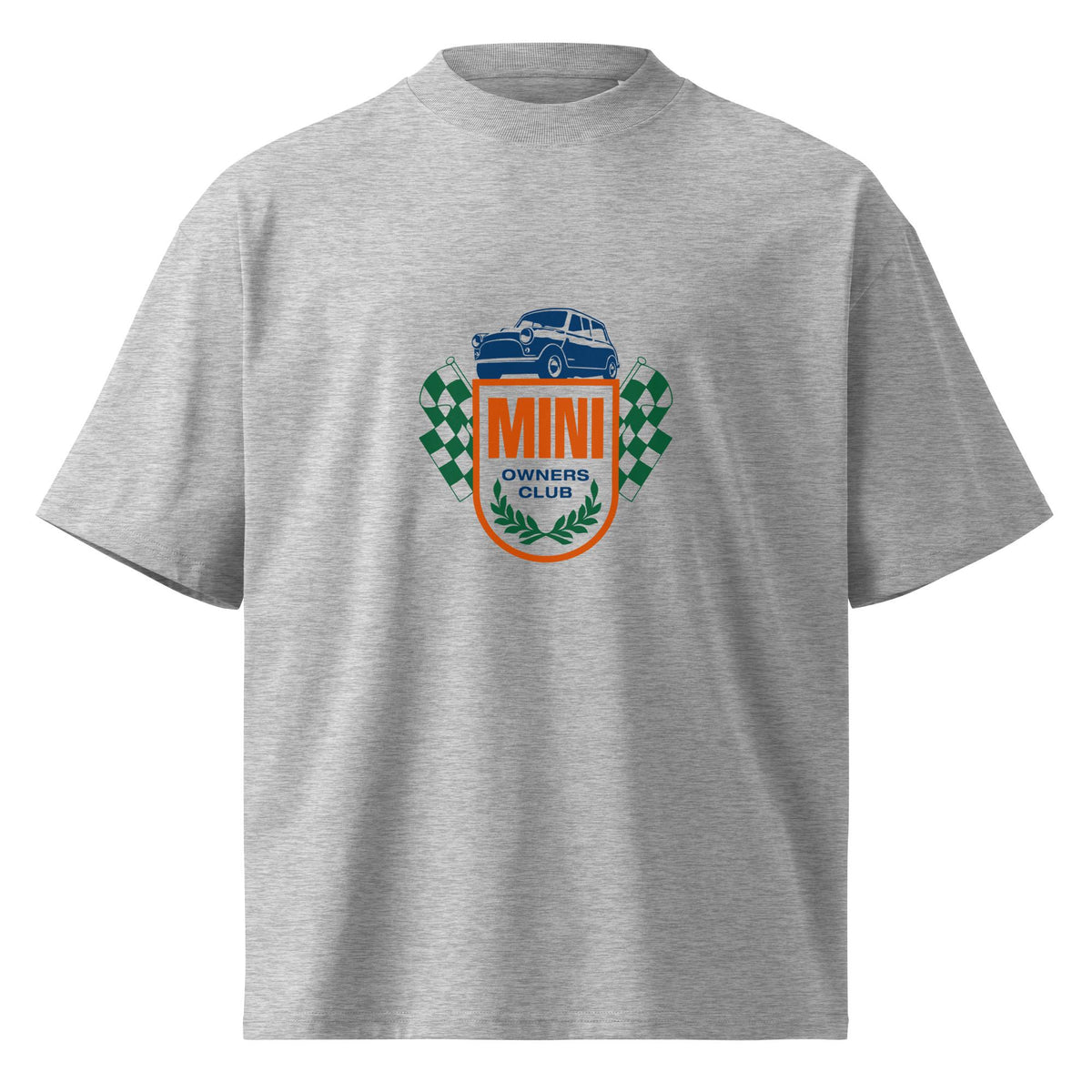 Mini Owners Club Emblem Unisex organic oversized high neck t-shirt