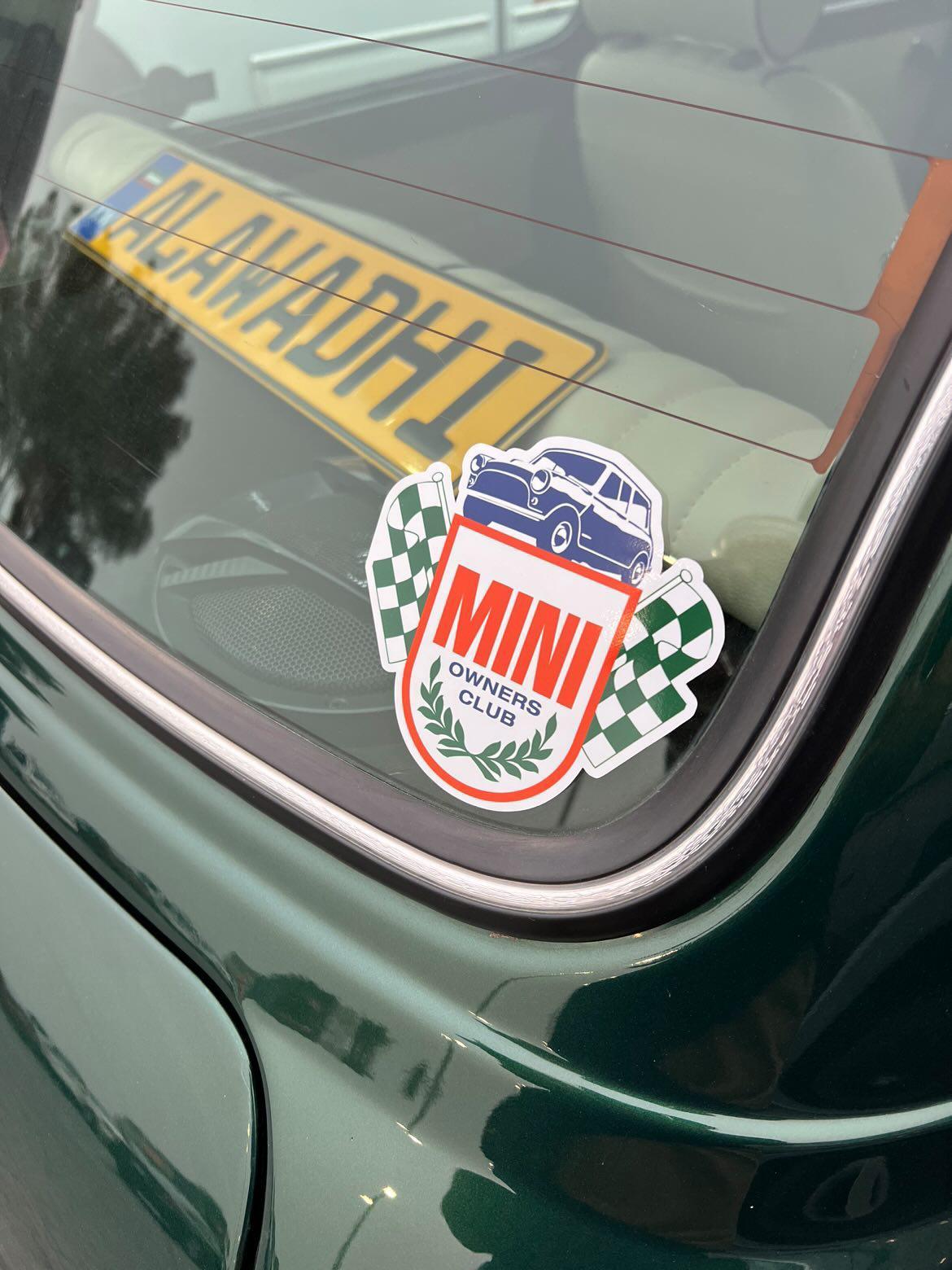 Mini Owners Club Bubble Sticker