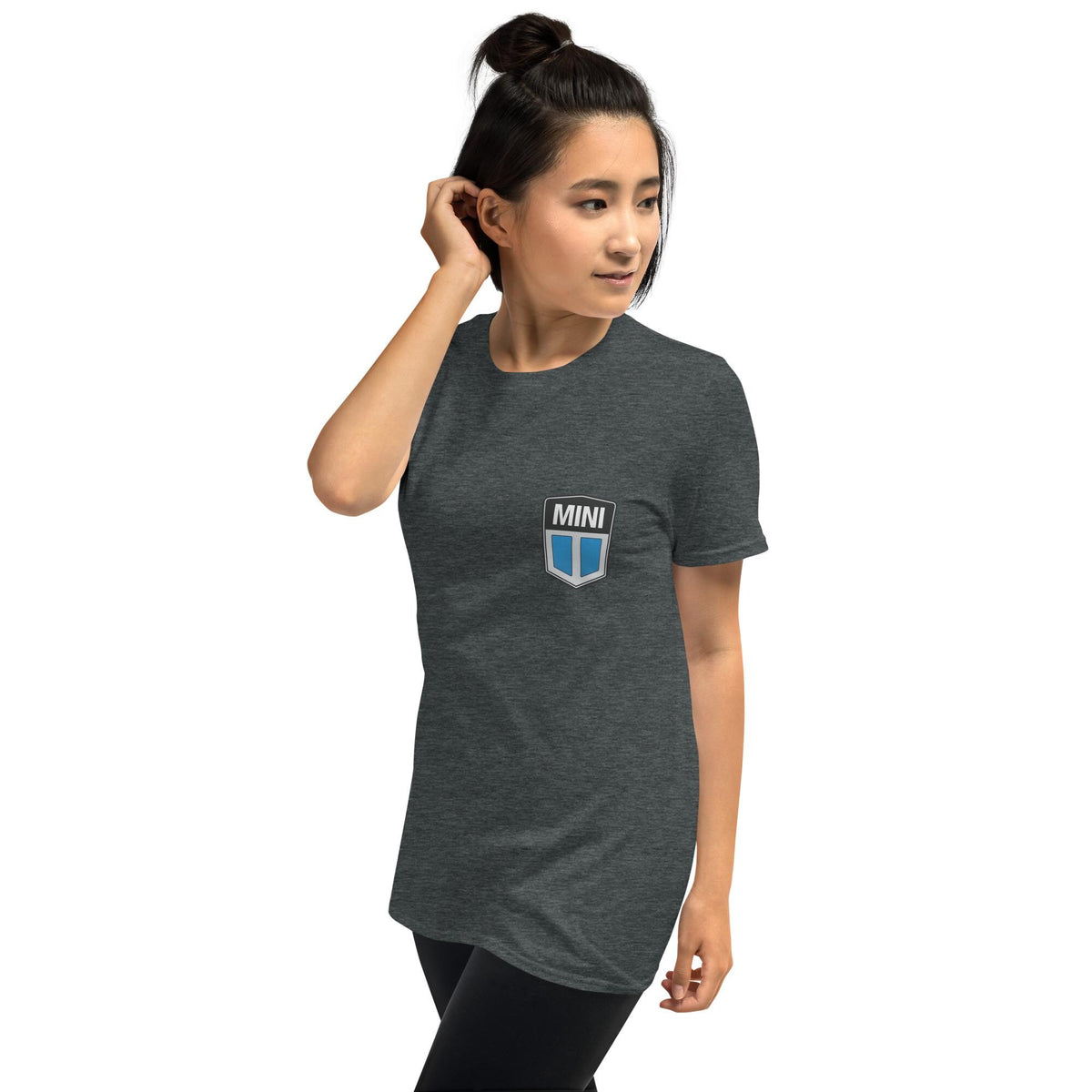 Old Mini Cooper Blue Emblem Short-Sleeve Unisex T-Shirt