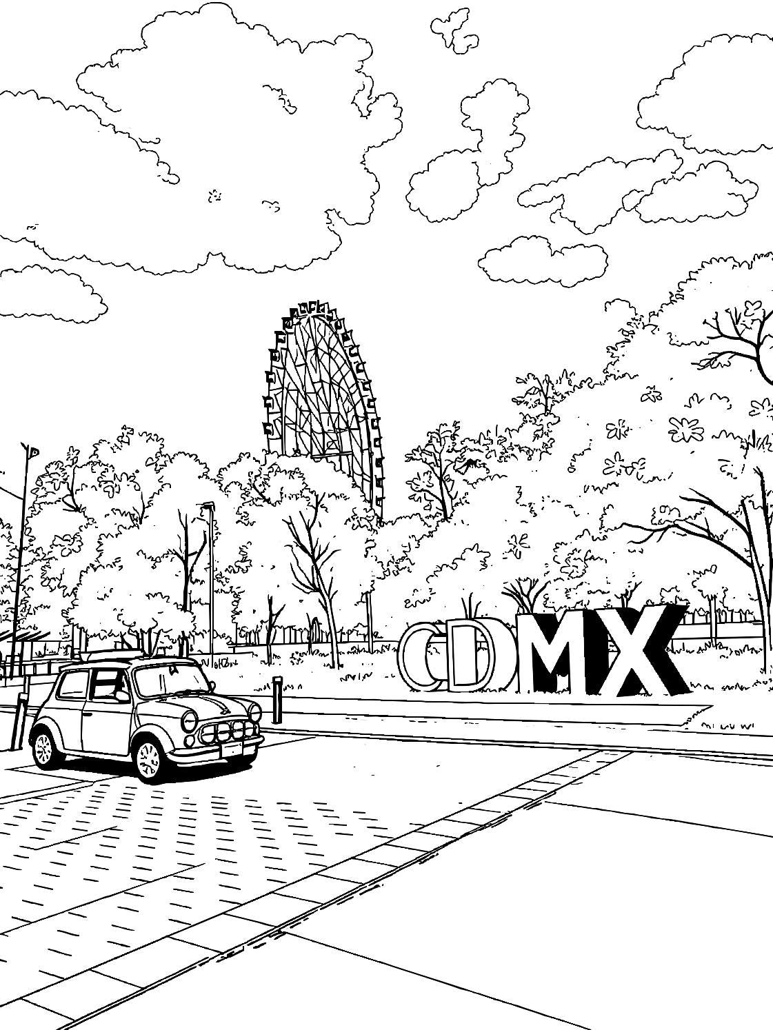 Mini Cooper Line Art, Classic Car Silhouette (Digital Download, PNG JPG SVG)
