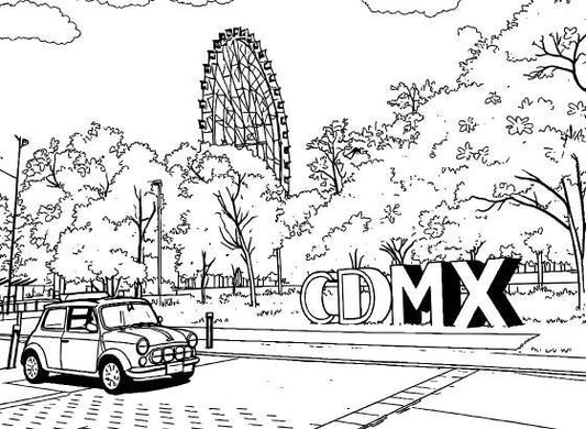 Mini Cooper Line Art, Classic Car Silhouette (Digital Download, PNG JPG SVG)