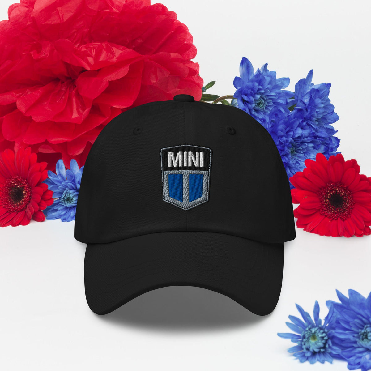 Old Mini Cooper Blue Emblem Dad hat