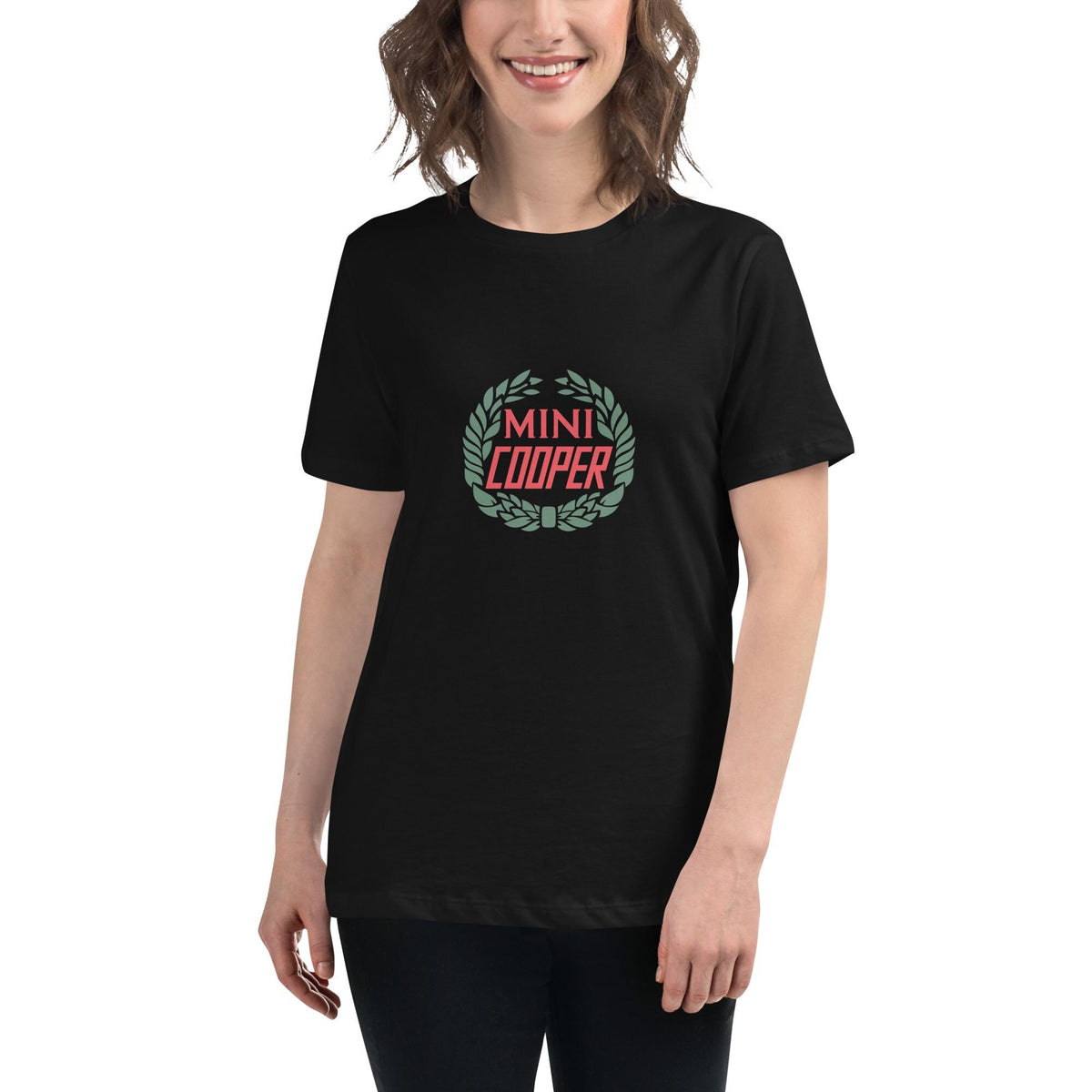 Old Mini Cooper Logo Emblem Women's Relaxed T-Shirt