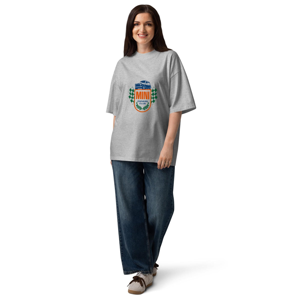 Mini Owners Club Emblem Unisex organic oversized high neck t-shirt