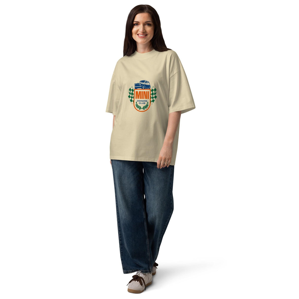 Mini Owners Club Emblem Unisex organic oversized high neck t-shirt