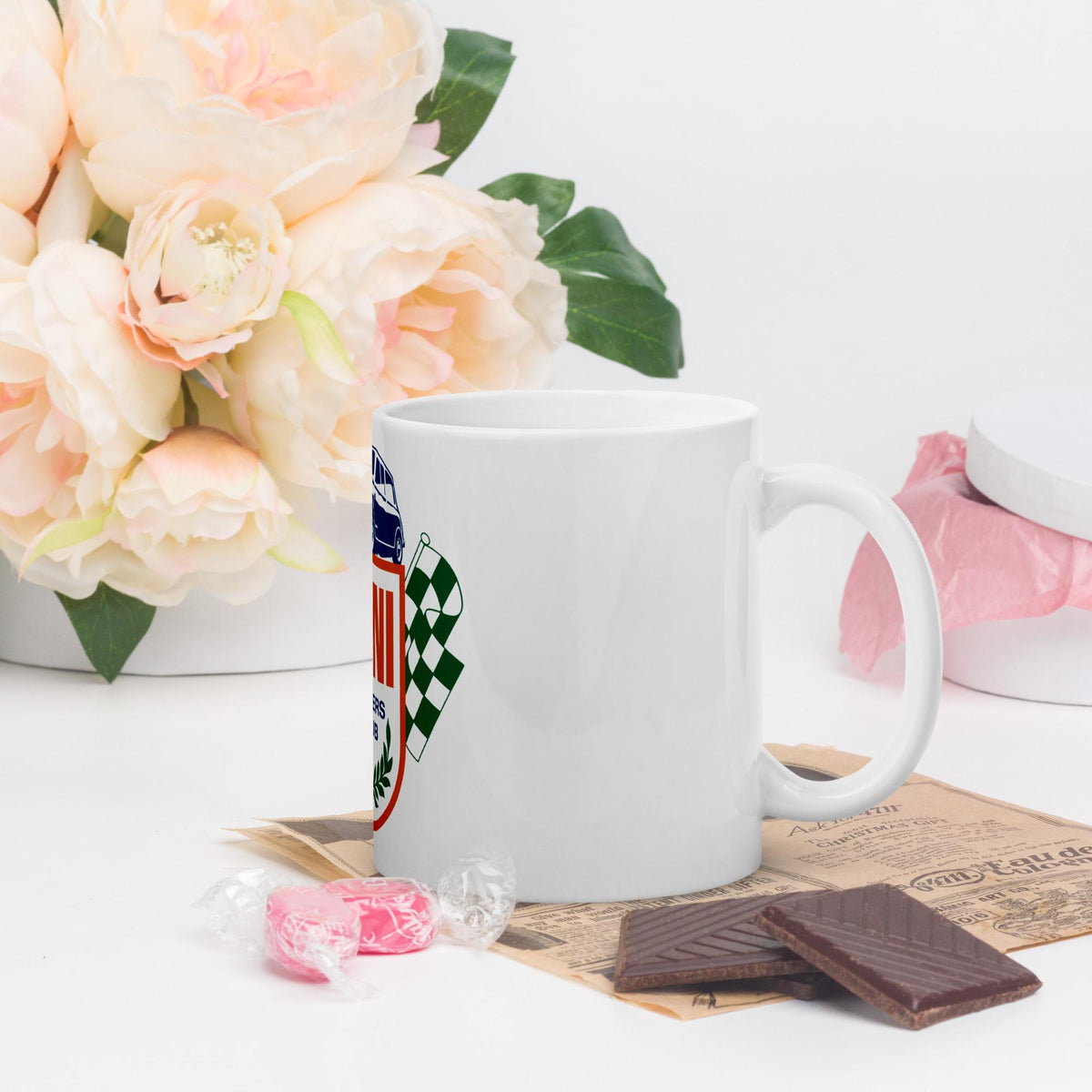 Mini Owners Club Emblem White Glossy Mug