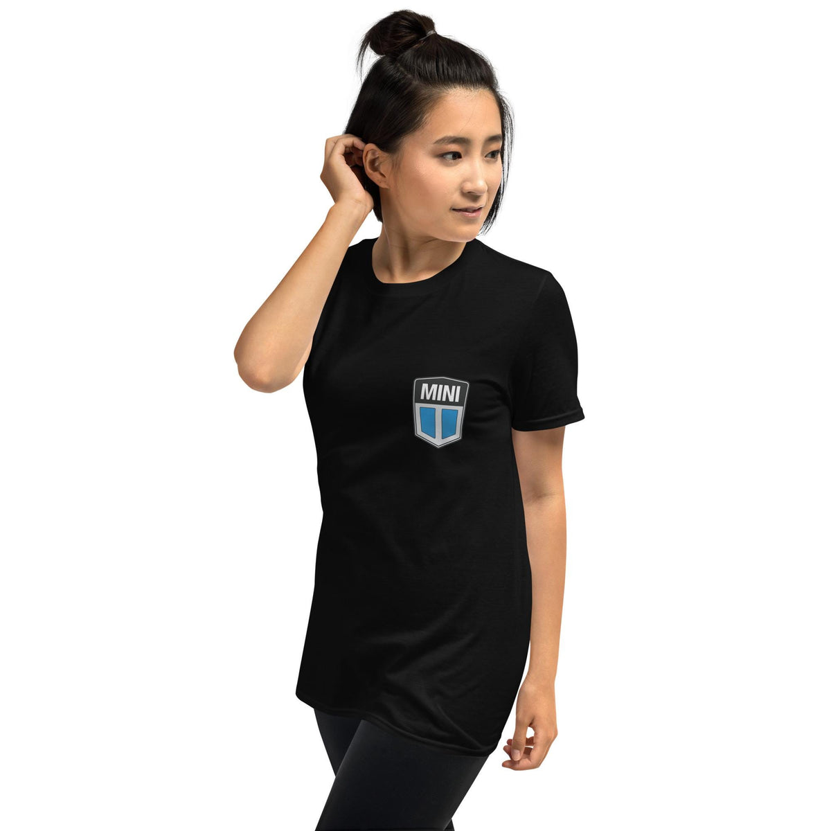 Old Mini Cooper Blue Emblem Short-Sleeve Unisex T-Shirt