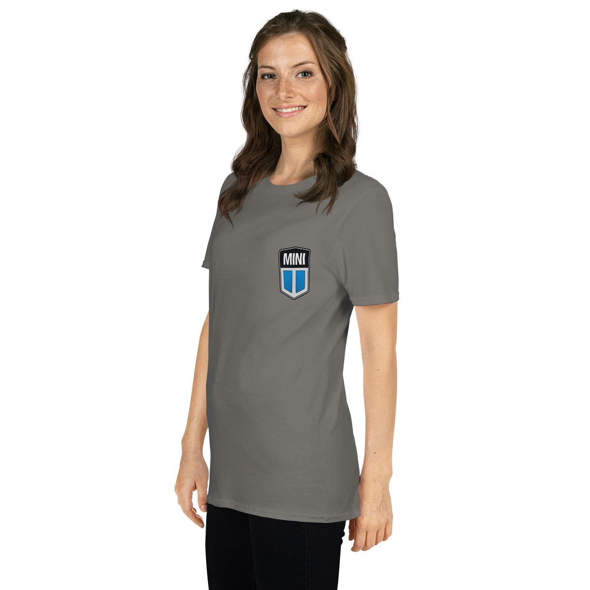 Old Mini Cooper Blue Emblem Short-Sleeve Unisex T-Shirt