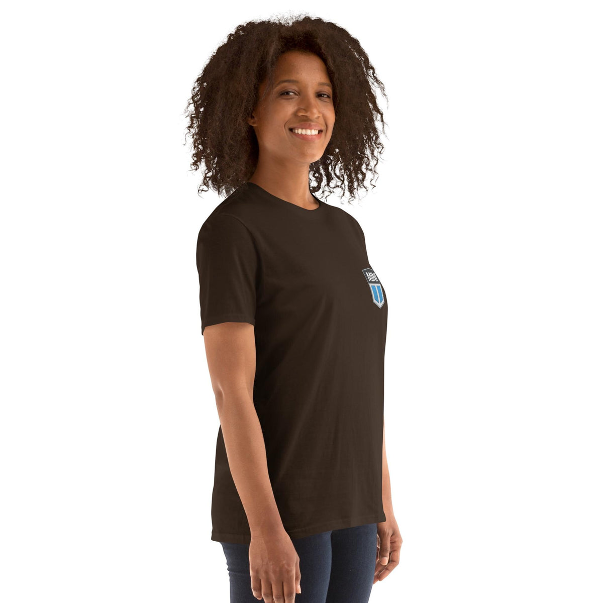 Old Mini Cooper Blue Emblem Short-Sleeve Unisex T-Shirt