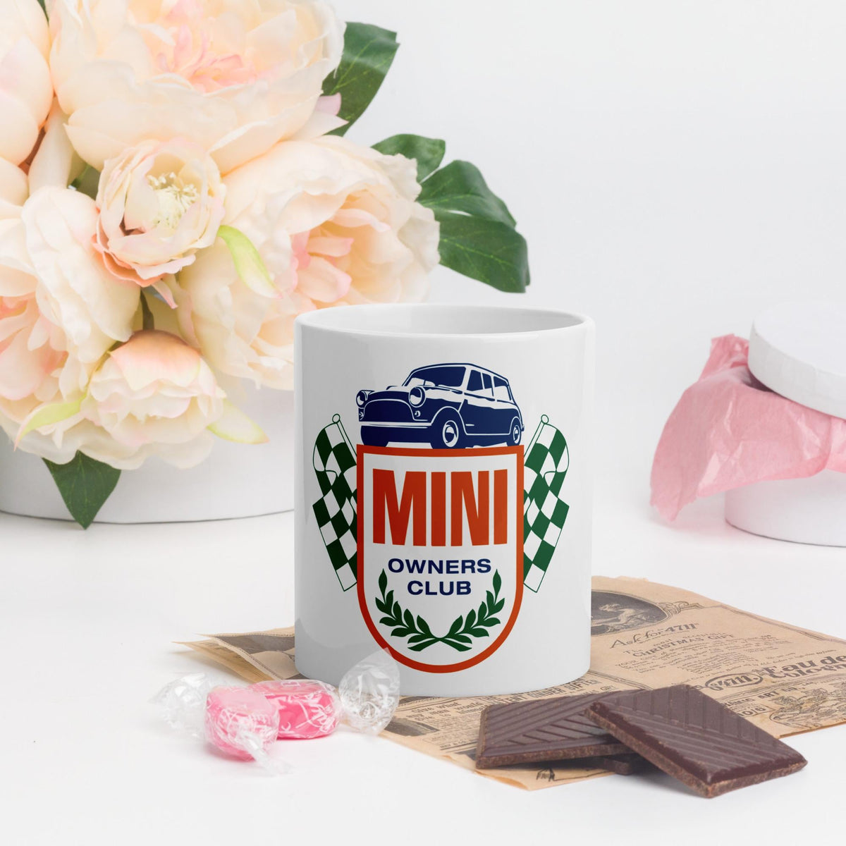 Mini Owners Club Emblem White Glossy Mug
