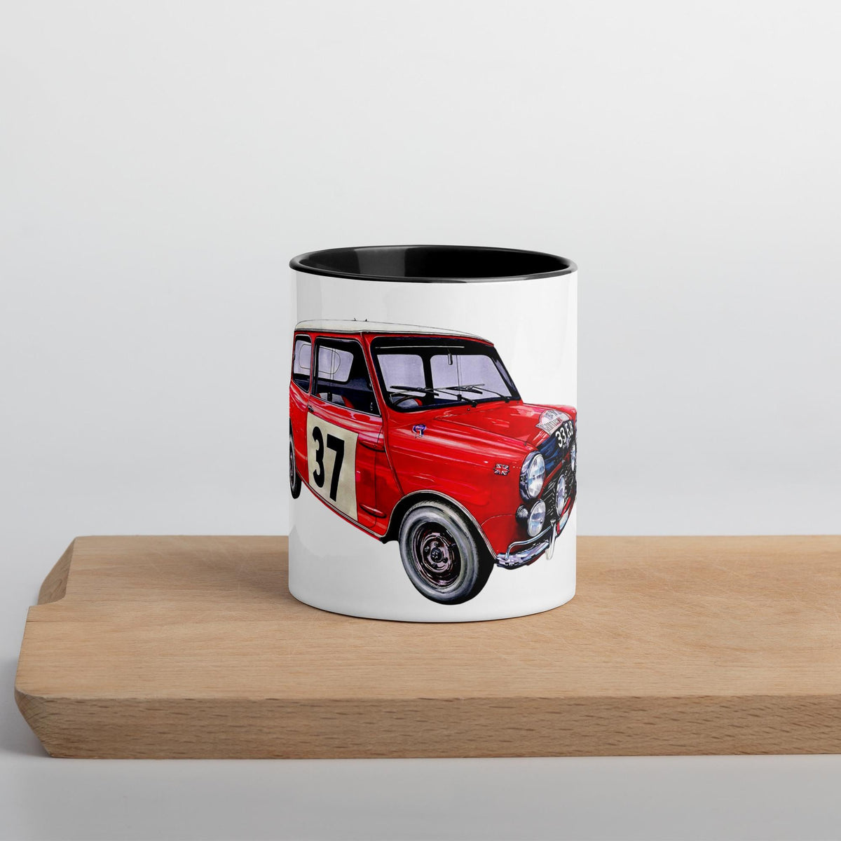 Paddy Hopkirk Mini Cooper S 33 EJB Mug with Color Inside