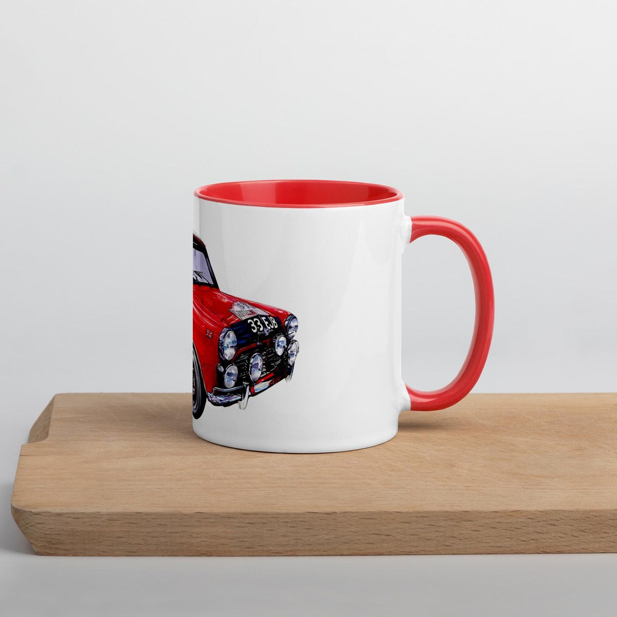 Paddy Hopkirk Mini Cooper S 33 EJB Mug with Color Inside
